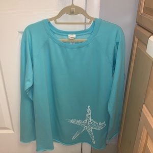 NWOT Blue Virginia Beach Long Sleeve Sweater